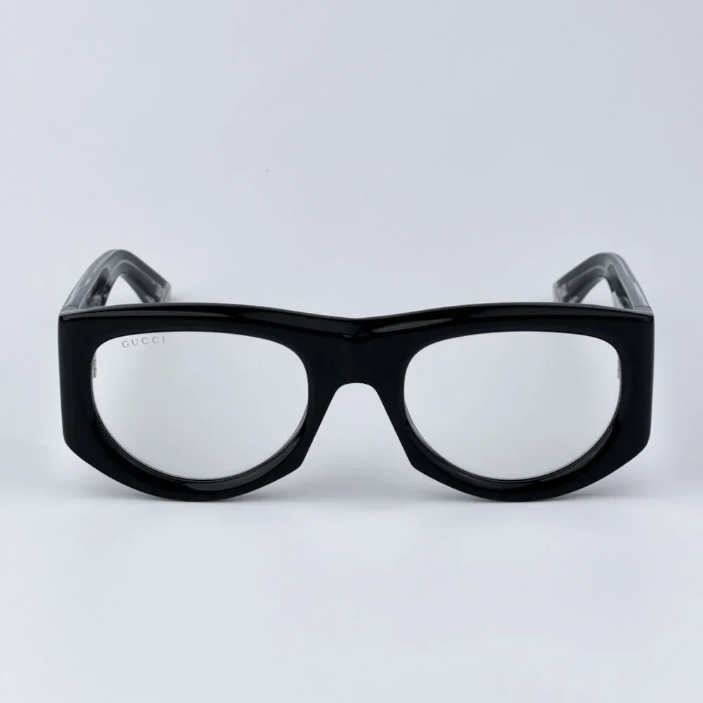 Gucci Men BRAND NEW Sunglasses Black Transparent Rectangular GG1917S 002